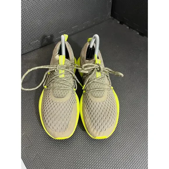 Sorel Womens Kinetic Impact Lace Shoe Sz 8.5 Gray Green Athletic Running Sneaker